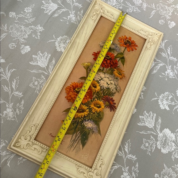 Vintage Floral Wall Art Frame - Picture 4 of 5
